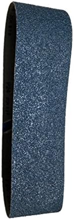 שוחק שוחק 67944 בד זירקוניה כחול 120 חגורות מלטש חצוניות, 2 חבילות, 6 x 89