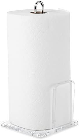 עמדת מגבת נייר צלול של הואנג אקרילי מושלמת למטבחים, שולחנות אוכל, חדרי אמבטיה, עיצוב מודרני מינימליסטי
