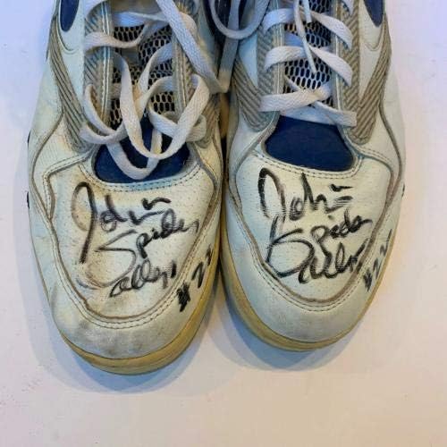 משחק חתימה ג'ון סלי משומש נעליים מהגמר של 1990 דטרויט פיסטונס JSA COA - משחק חתימה משומש בסניקרס NBA