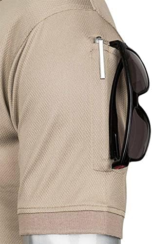 LA משטרת Gear Goen's Jersey חולצת פולו שרוול קצר, לחות אנטי-קמילה חולצת פולו טקטית מפעילה לגברים