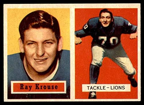 1957 Topps 141 Ray Krouse Detroit Lions Ex/Mt Lions Maryland