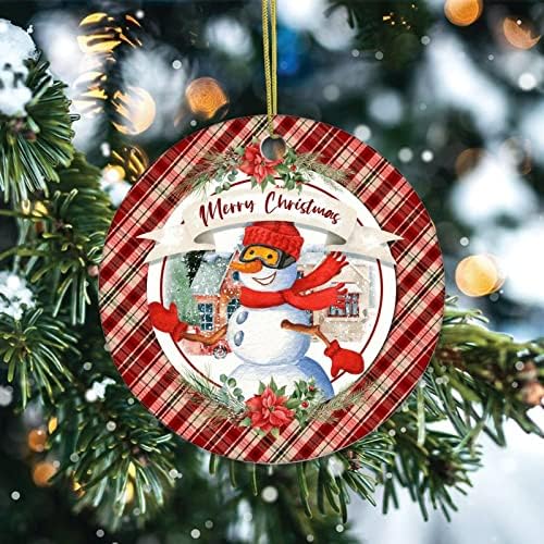 חג המולד מזכרת קישוטי עונה של שמחה קרמיקה קישוט מתנות קישוטי שלג חג המולד עץ תליית קישוטי מזכרות קישוטי החג