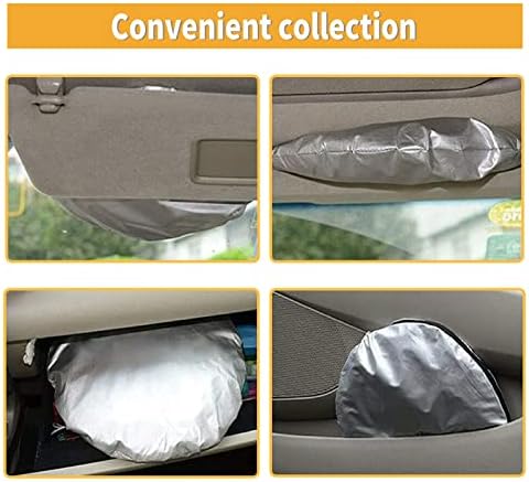 Sunshade Slainshield Car Neynavy, 6 חתיכות צל בגוון חלון אחורי מלא, בלוקים הגנה מפני שמש קרני UV עבור רכב שטח של רכב רכב, שומר על קירור הרכב שלך