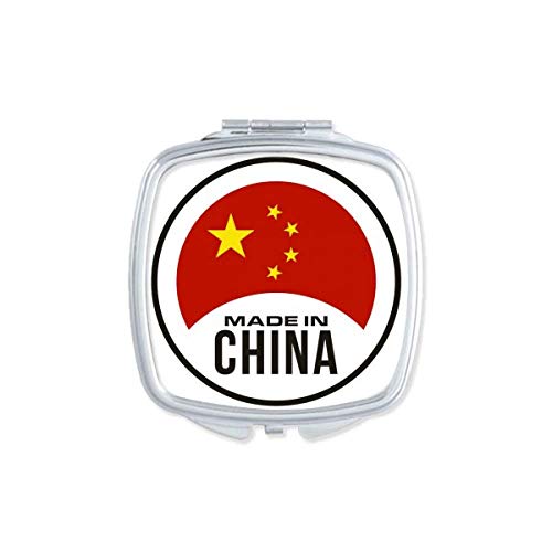 סין עגול לאומי סיני מראה נייד קומפקטי כיס איפור כפול צדדי זכוכית