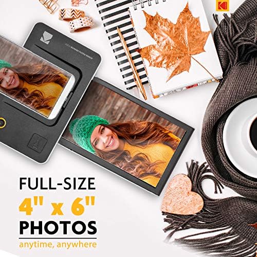 Kodak Dock & Wi -Fi נייד 4x6 ”מדפסת תמונות מיידית - ערכת אלבום צילום