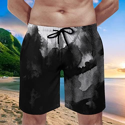 מכנסיים קצרים לגברים גברים קיץ אופנה פנאי חוף ים חוף 3 הדפסה דיגיטלית תחרה עד גברים לוח קצר רחצה