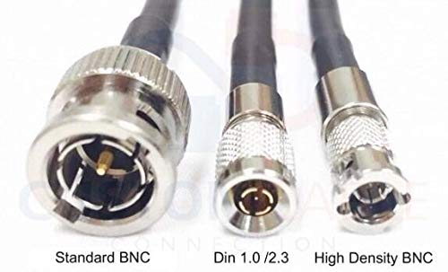 100 רגל סטנדרטי BNC נקבה עד HD Micro BNC 6G HD-SDI MINI RG59 75OHM מתאם כבל שחור באמצעות חיבור כבלים מותאם אישית