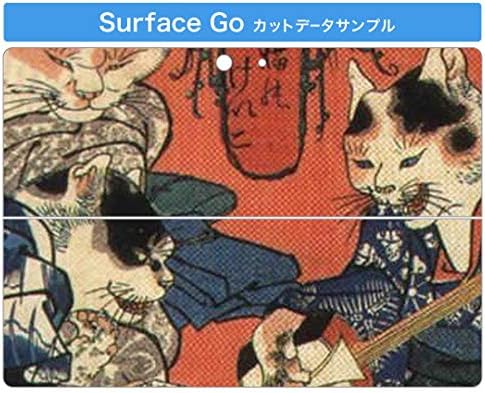 כיסוי מדבקות של Igsticker עבור Microsoft Surface Go/Go 2 עורות מדבקת גוף מגן דק במיוחד 011477 סגנון יפני דפוס יפני חתול