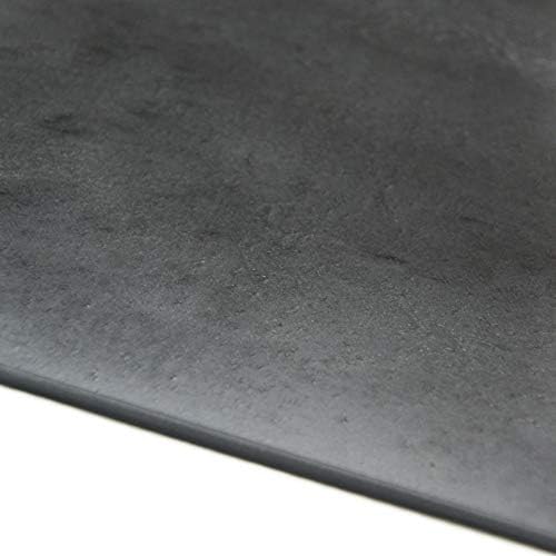 EPDM גומי -קל - כיתה מסחרית - 60A - גיליון גומי - 1/8 עבה x 36 רוחב x 36 אורך - שחור