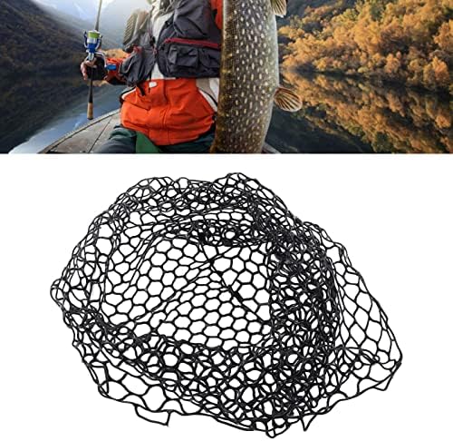 רשת דיג מחליפה העמקה רשת נחיתה של דיג גומי גמיש רך עבור Angler Black