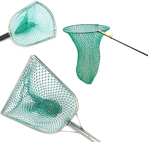 Jztang דיג דיג החלפת רשת דיג נחיתה רשת החלפת רשת לרשת למים מתוקים דג מים מלח ירוק 6 גדלים