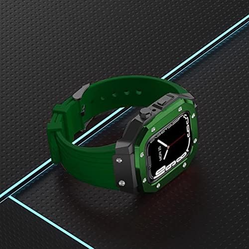 סגסוגת Kanuz Sloy Watch Strap עבור Apple Watch Series 7 6 5 4 SE 45 ממ 42 ממ 44 ממ שינוי Mod Mod Strap Strap