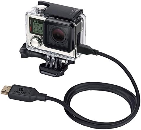Puluz Video 19 PIN HDMI ל- Micro HDMI כבל עבור GoPro Hero4 /3+ /3, Sony, LG, Panasonic, Canon, Nikon, Smartnophones ומצלמות, אורך: 1.5m