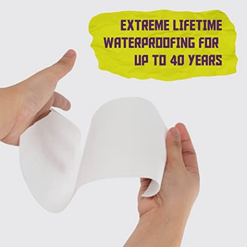 אטאק פיברגלס איטום למים אנטי-שבר קרום גיליון בד, 6 אינץ 'x 75 רגל, קלטת רשת מחסום מים לקירות מקלחת ואריחים