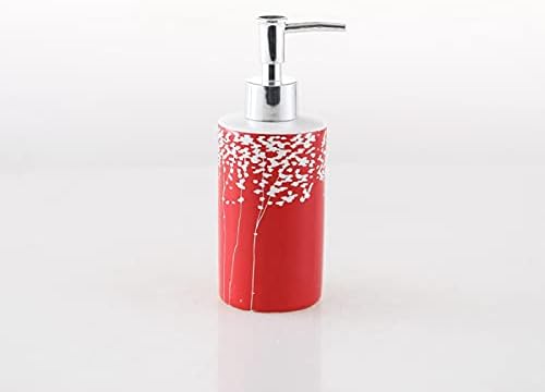 מתקן סבון קרמיקה של Huijie עם משאבה למטבח אמבטיה - בקבוק קרם מודרני של 260 מל, מתקן שמפו בקבוקי ג'ל מקלחת אביזרי אמבטיה צמיד, 2,260 מל