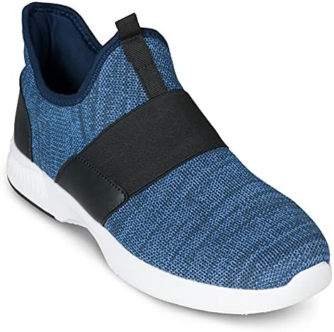 KR Strikeforce Newport צוער כחול בינוני רוחב גודל 8 נעלי באולינג בסגנון Slop-On גברים עם טכנולוגיית Flexslide עבור באולינגים ימניים או שמאל