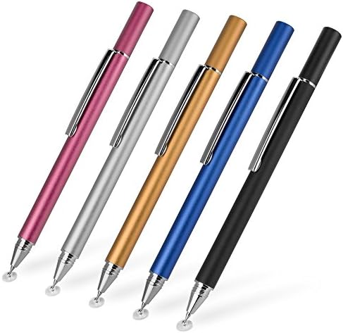 עט חרט בוקס גלוס תואם ל- Dell Latitude 7430 2-in-1-Finetouch Capacitive Stylus, עט חרט סופר מדויק עבור Dell Latitude 7430 2-in-1-Jet Black
