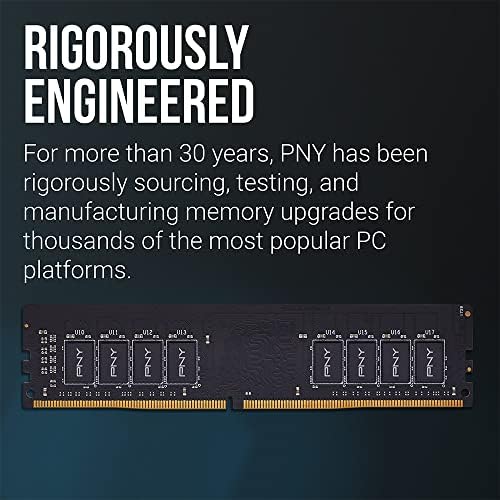 ביצועי PNY 32GB DDR4 DRAM 2666MHz CL19 1.2V זיכרון מחשב שולחן עבודה-MD32GSD42666-TB