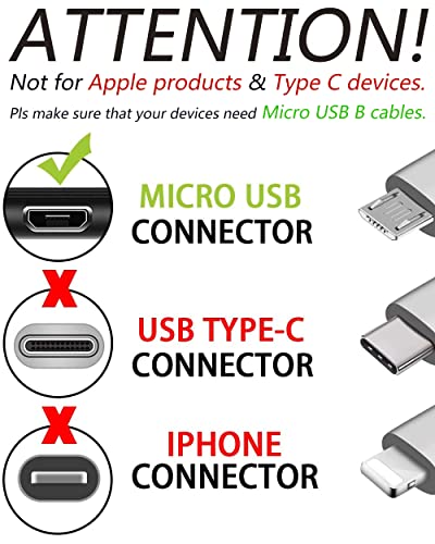 Parthcksi מיקרו USB טעינה כבל כבל לטעינה לפנטק בריזה III P2030 קל P2020 JEST TXT8040 JEST 2 TXT8045 P9050 CRUX CDM8999 CDM8992 CAPER TXT8035 Crossover P8000 Persing II P6010 ADR8995
