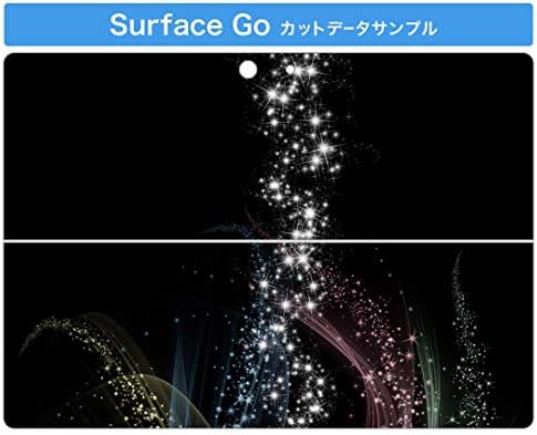 כיסוי מדבקות של Igsticker עבור Microsoft Surface Go/Go 2 עורות מדבקת גוף מגן דק במיוחד 008213 צבעוני קשת נצנוץ שחור שחור