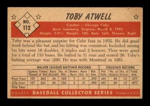 112 טובי אטוול - 1953 כרטיסי בייסבול של באומן צבעים מדורגים - כרטיסי טירון של בייסבול טלטלו