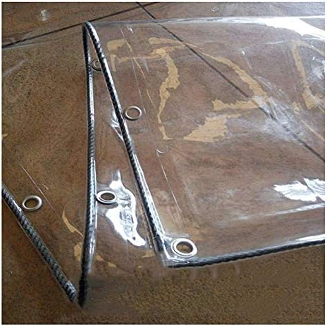 פינגפי זכוכית ברזים ברורה ברורה עמיד למים עמיד למים כבד אטום גשם מרפסת מרפסת מרפסת כיסוי פטיו של סחורות, אנטי חמצון, PVC, 500 גרם/㎡