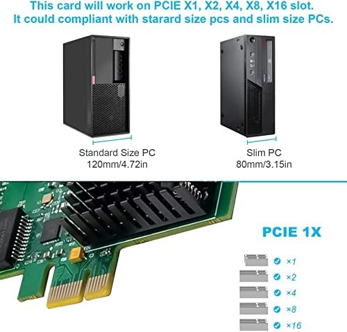 DUAL-PORT 2.5GBASE-T PCIE מתאם רשת RTL8125B 2500/1000/100MBPS PCI EXPRES