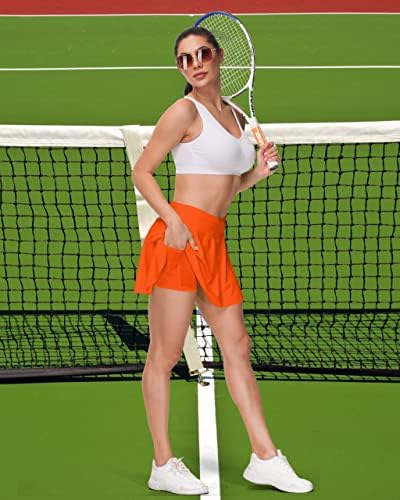 חצאית טניס קפלים של הרטפור לנשים מוציאים גולף סורטס עם כיסים חצאיות אתלטיות לניהול אימון מזדמן