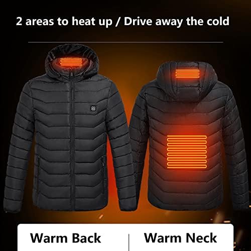 מעילי חורף של ymosrh לגברים מעיל מעיל מחומם עם מעילי חימום ברדס עם מעילים ומעילים חמים יותר חמים יותר