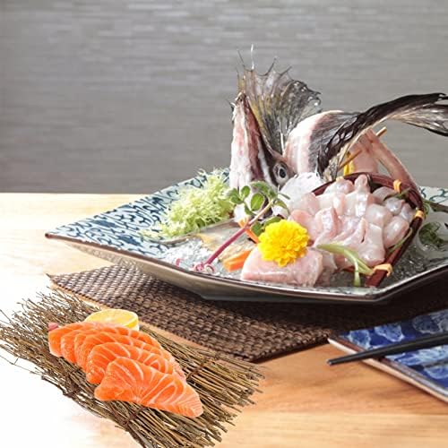 Ultechnovo 3 pcs קישוט במבוק יפני סושי מגש מיני גדר sashimi מגיש צלחות Decor