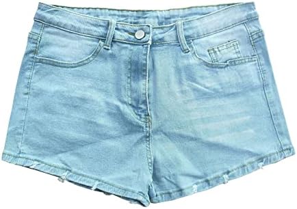 מכנסי קיץ של אופנה רזה מכנסי קיץ לנשים ג'ינס ג'ינס ג'ינס מזדמן פלוס מכנסיים קצרים בגודל שולל מכנסי ג'ינס קרועים מכנסיים קצרים חמים