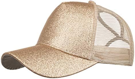 יוניסקס גברים נשים פאייטים חוף כובע בייסבול מתכוונן כובע הופ הופ כובע שמש משאית רשת כובע