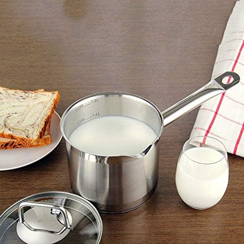 אחת ידית חלב פאן, כלי בישול בלבוש רוטב פאן עם חלב פאן ביתי שאינו מקל מחבת גודל, 14 סמ